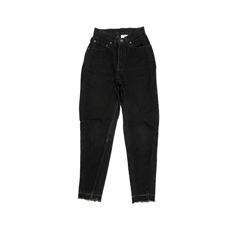 Levi's Jeans Women‎ 25 Black 512 Slim Fit Tapered Leg Vintage Denim